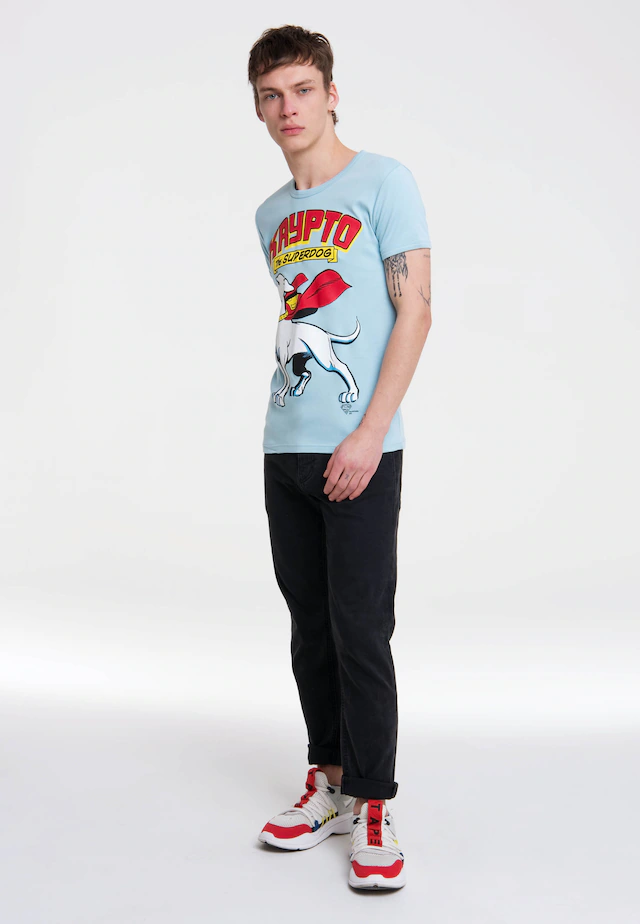 LOGOSHIRT T-Shirt »The Superdog« mit rundem Ausschnitt
