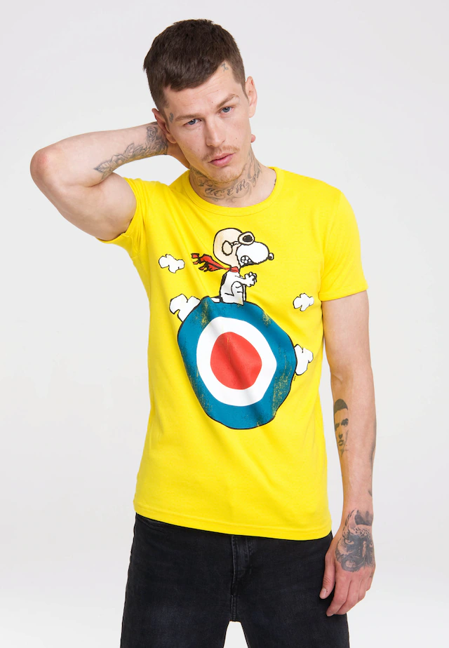 LOGOSHIRT T-Shirt »Peanuts - Snoopy Pilot« mit lizenziertem Print