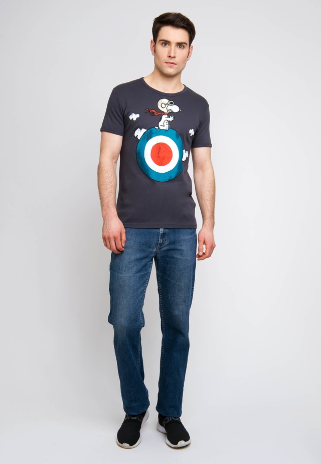 LOGOSHIRT T-Shirt »Peanuts - Snoopy Pilot« mit lizenziertem Print