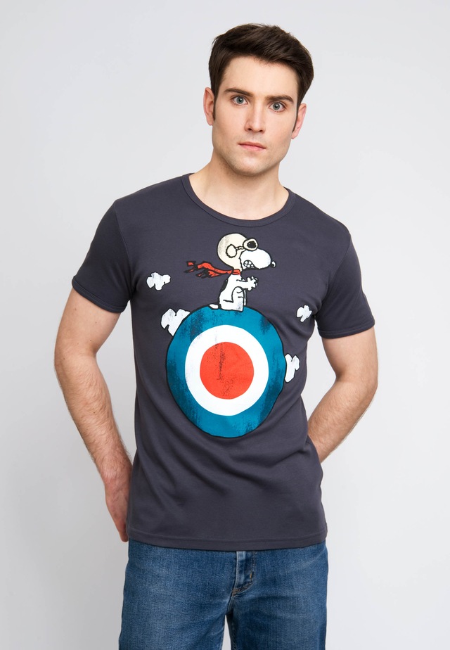 LOGOSHIRT T-Shirt »Peanuts - Snoopy Pilot« mit lizenziertem Print