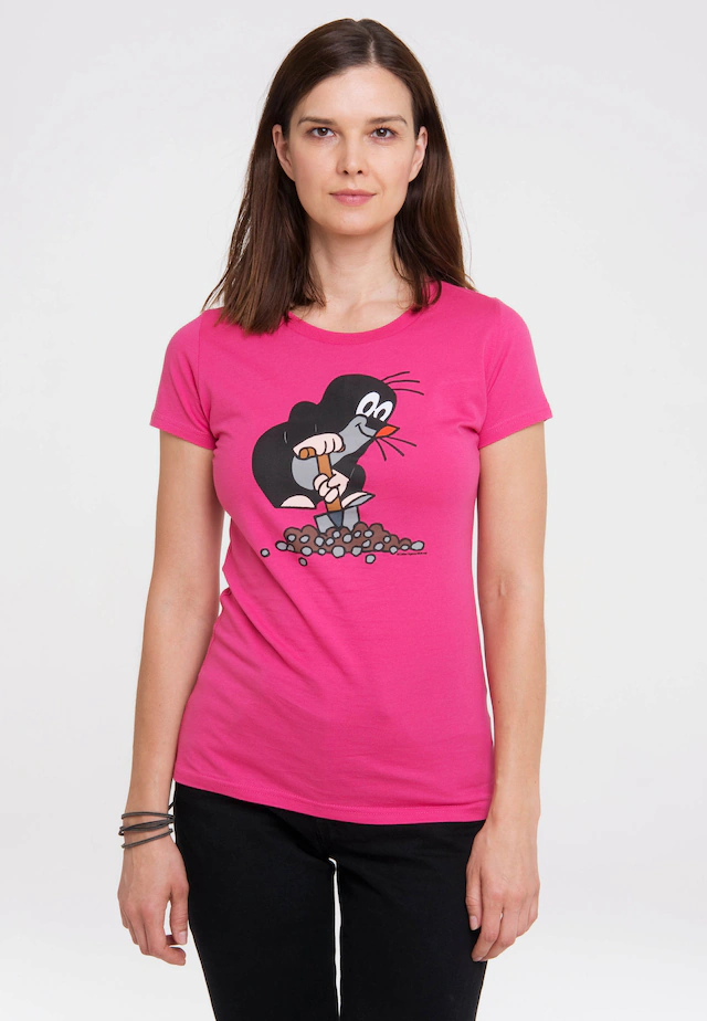 LOGOSHIRT T-Shirt »Der kleine Maulwurf« mit lizenziertem Originaldesign
