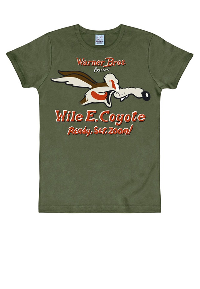 LOGOSHIRT T-Shirt »Coyote« mit großem Looney Tunes-Druck