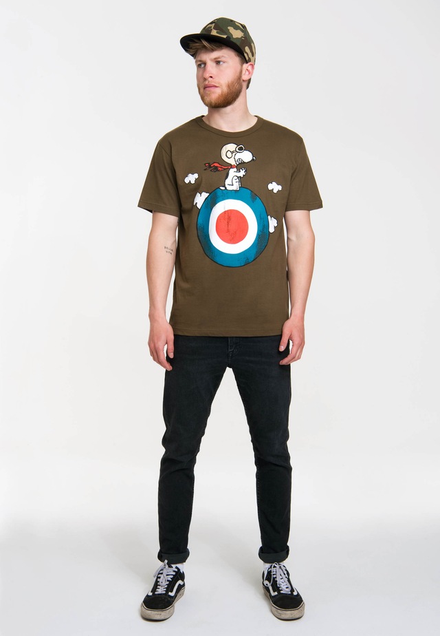 LOGOSHIRT T-Shirt »Peanuts - Snoopy Pilot« mit lizenziertem Print