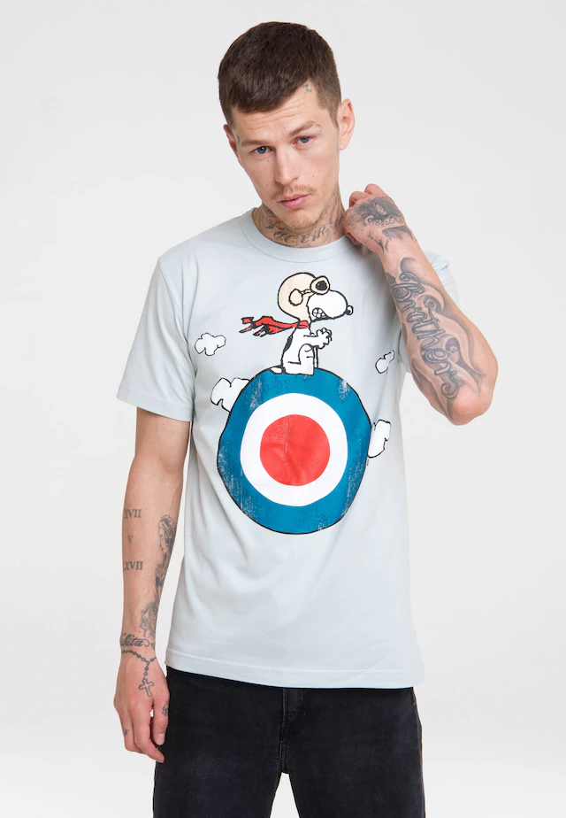LOGOSHIRT T-Shirt »Peanuts - Snoopy Pilot« mit lizenziertem Print