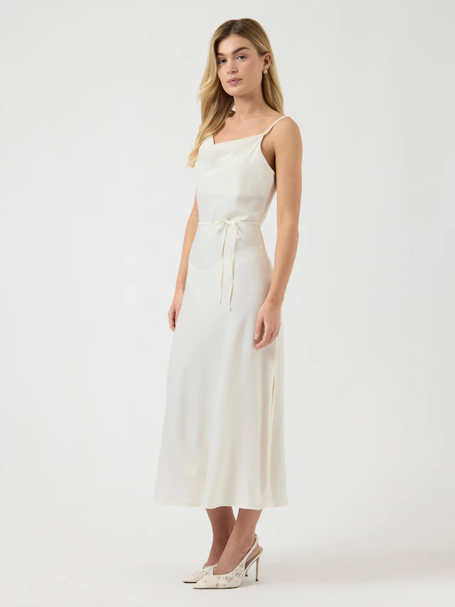 Y.A.S Spaghettikleid »YASTHEA STRAP LONG DRESS S. NOOS« Sommerkleid
