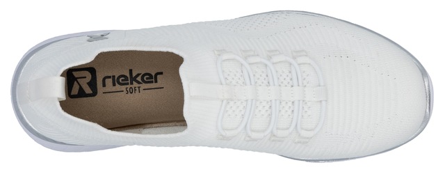 RIEKER Sport Slip-On Sneaker , Slipper, Freizeitschuh, Schlupfschuh mit Elastik-Einstieg