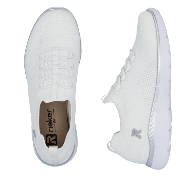 RIEKER Sport Slip-On Sneaker , Slipper, Freizeitschuh, Schlupfschuh mit Elastik-Einstieg