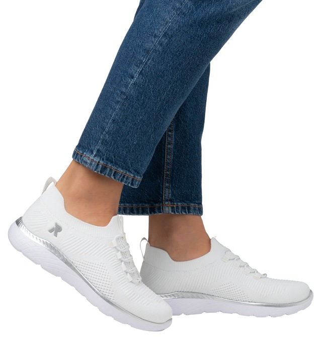 RIEKER Sport Slip-On Sneaker , Slipper, Freizeitschuh, Schlupfschuh mit Elastik-Einstieg