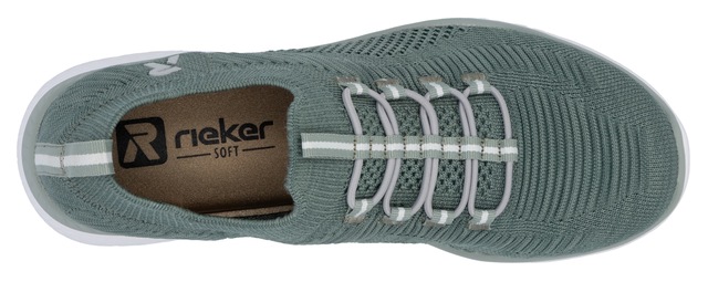 RIEKER Sport Slip-On Sneaker , Slipper, Freizeitschuh, Schlupfschuh mit Elastik-Einstieg