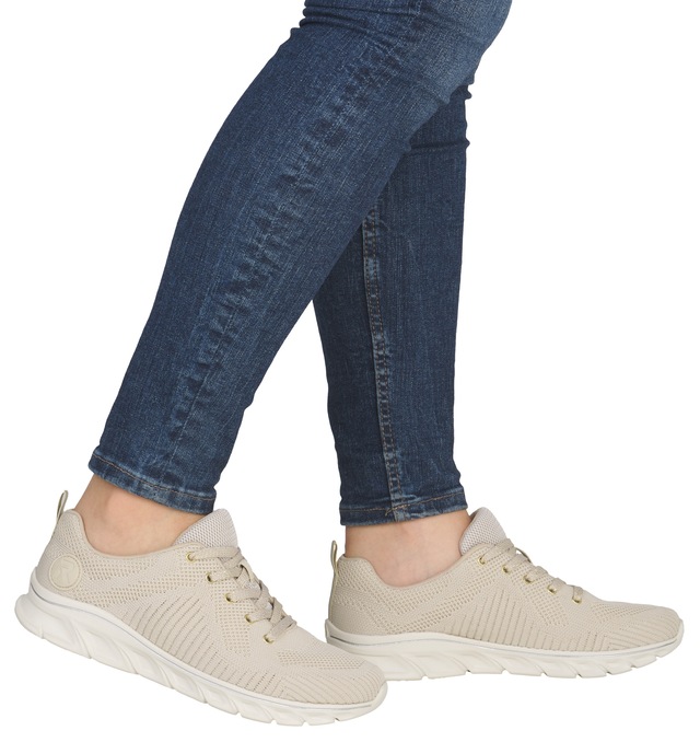Rieker Sneaker mit leichter Laufsohle, Freizeitschuh, Halbschuh, Schnürschuh