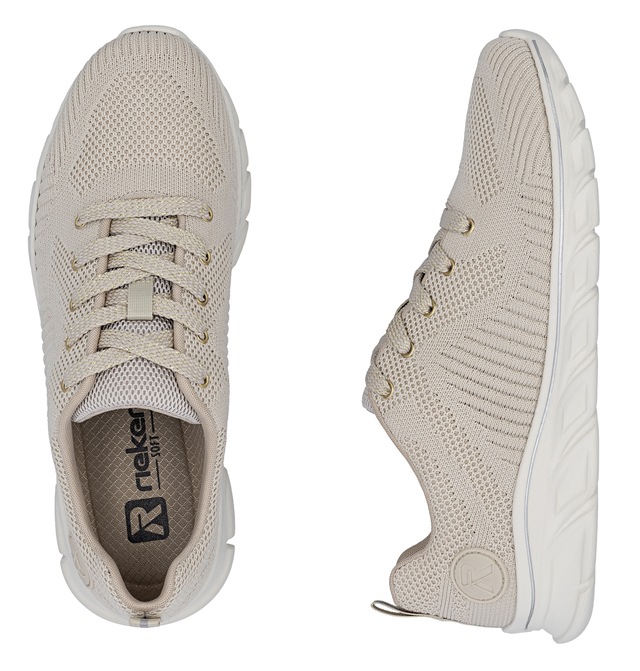 Rieker Sneaker mit leichter Laufsohle, Freizeitschuh, Halbschuh, Schnürschuh