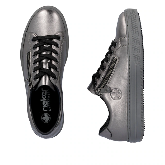 Rieker Sneaker mit Memosoft-Innensohle, Freizeitschuh, Halbschuh, Schnürschuh