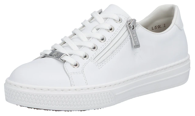 Rieker Sneaker mit Memosoft-Innensohle, Freizeitschuh, Halbschuh, Schnürschuh