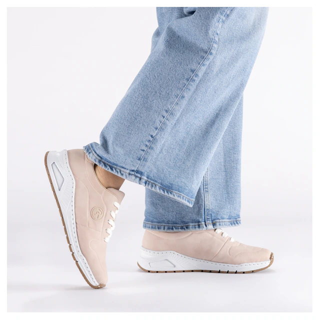 Rieker Sneaker mit MemoSoft-Innensohle, Freizeitschuh, Halbschuh, Schnürschuh