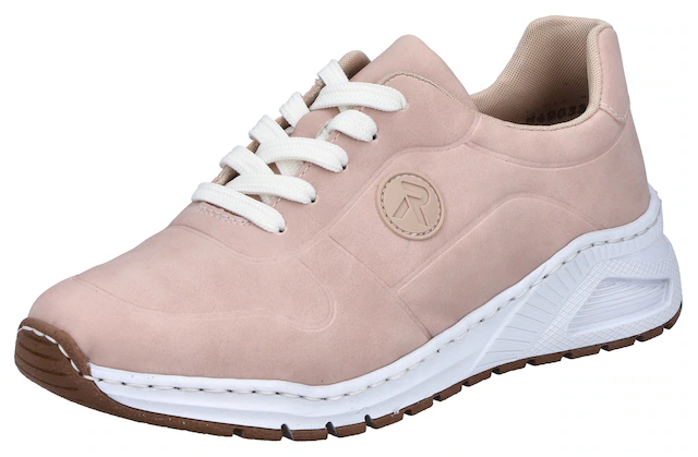 Rieker Sneaker mit MemoSoft-Innensohle, Freizeitschuh, Halbschuh, Schnürschuh