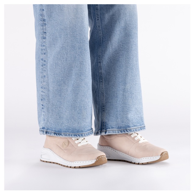 Rieker Sneaker mit MemoSoft-Innensohle, Freizeitschuh, Halbschuh, Schnürschuh
