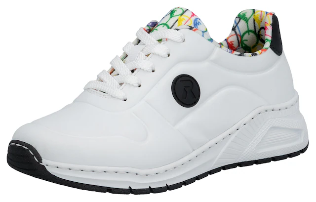 Rieker Sneaker mit MemoSoft-Innensohle, Freizeitschuh, Halbschuh, Schnürschuh