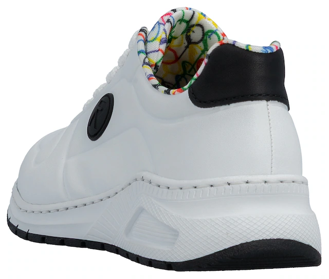 Rieker Sneaker mit MemoSoft-Innensohle, Freizeitschuh, Halbschuh, Schnürschuh