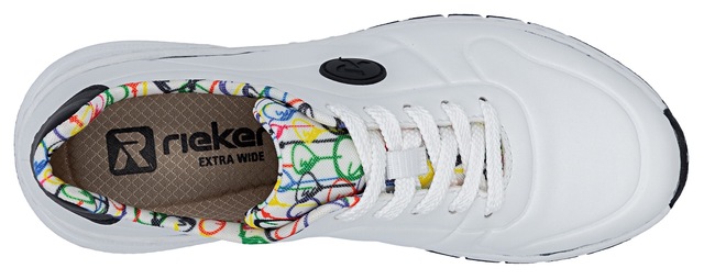 Rieker Sneaker mit MemoSoft-Innensohle, Freizeitschuh, Halbschuh, Schnürschuh