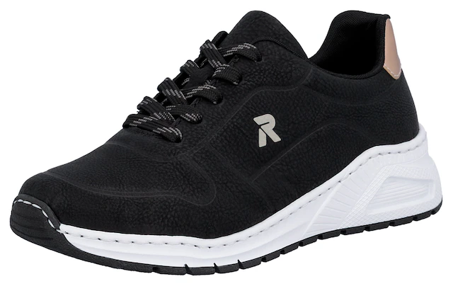 Rieker Sneaker mit MemoSoft-Innensohle, Freizeitschuh, Halbschuh, Schnürschuh