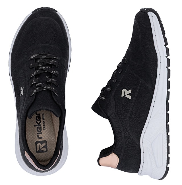 Rieker Sneaker mit MemoSoft-Innensohle, Freizeitschuh, Halbschuh, Schnürschuh