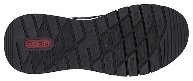 Rieker Sneaker mit MemoSoft-Innensohle, Freizeitschuh, Halbschuh, Schnürschuh