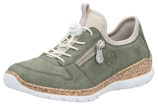 Rieker Slip-On Sneaker Freizeitschuh, Halbschuh, Slipper mit leichter Laufsohle