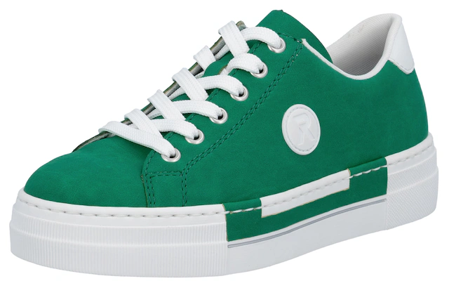 Rieker Sneaker , Freizeitschuh, Halbschuh, Schnürschuh mit Plateausohle