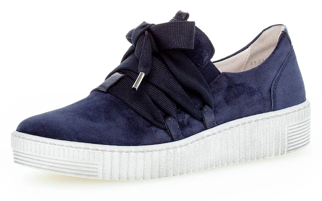 Gabor Plateausneaker Slip-On Sneaker, Slipper, Schnürschuh mit aufgesetzter Schnürung