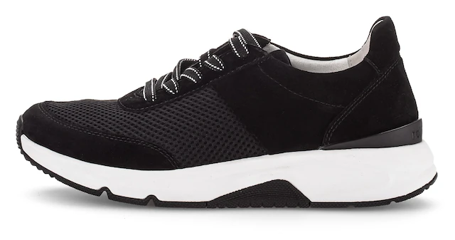Gabor Keilsneaker , Freizeitschuh, Halbschuh, Schnürschuh, Logoschriftzug an der Ferse