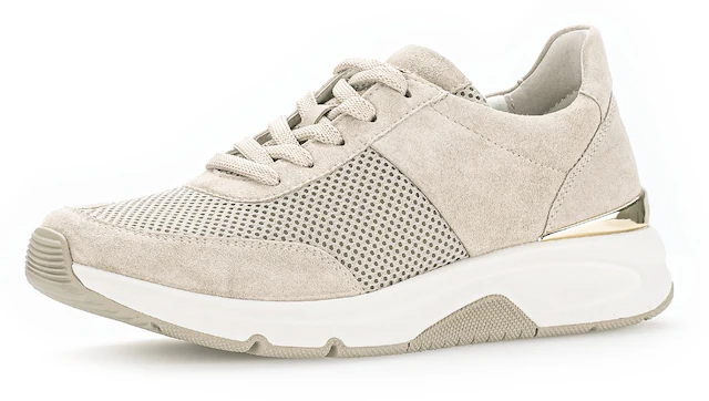 Gabor Keilsneaker , Freizeitschuh, Halbschuh, Schnürschuh, Logoschriftzug an der Ferse