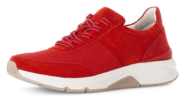 Gabor Keilsneaker , Freizeitschuh, Halbschuh, Schnürschuh, Logoschriftzug an der Ferse