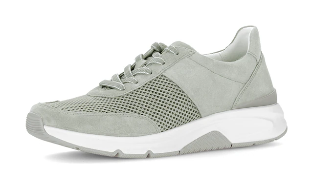 Gabor Keilsneaker , Freizeitschuh, Halbschuh, Schnürschuh, Logoschriftzug an der Ferse