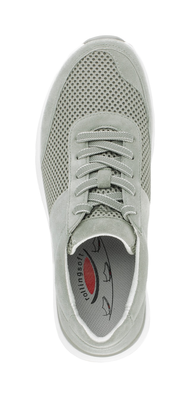 Gabor Keilsneaker , Freizeitschuh, Halbschuh, Schnürschuh, Logoschriftzug an der Ferse