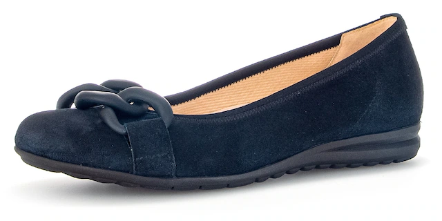 Gabor Ballerina »FLORENZ« , Keilabsatz, Bequemschuh, Slipper, Businessschuh in Weite G (=weit)