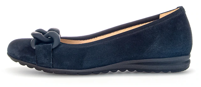 Gabor Ballerina »FLORENZ« , Keilabsatz, Bequemschuh, Slipper, Businessschuh in Weite G (=weit)