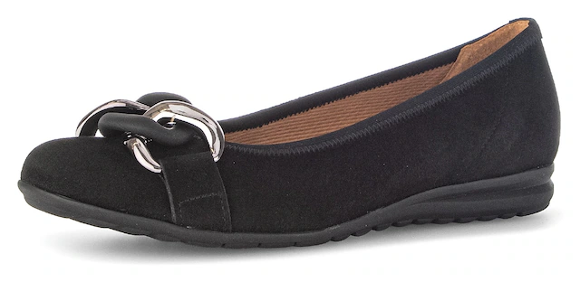 Gabor Ballerina »FLORENZ« , Keilabsatz, Bequemschuh, Slipper, Businessschuh in Weite G (=weit)