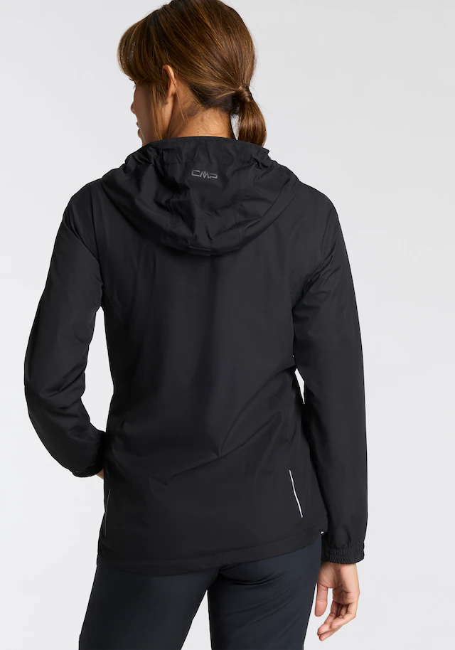 CMP Regenjacke »WOMAN JACKET FIXED HOOD« mit Kapuze mit Kapuze, wasserdicht, winddicht, atmungsaktiv, schnell trocknend