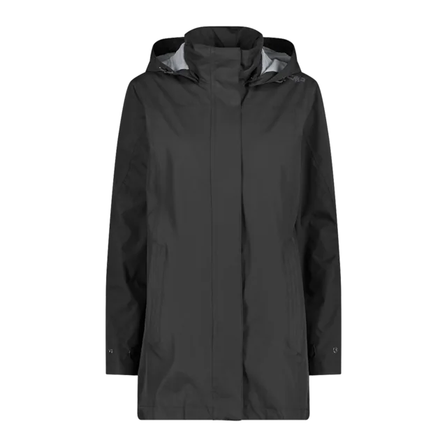 CMP Regenjacke »WOMAN JACKET FIXED HOOD« mit Kapuze mit Kapuze, wasserdicht, winddicht, atmungsaktiv, schnell trocknend
