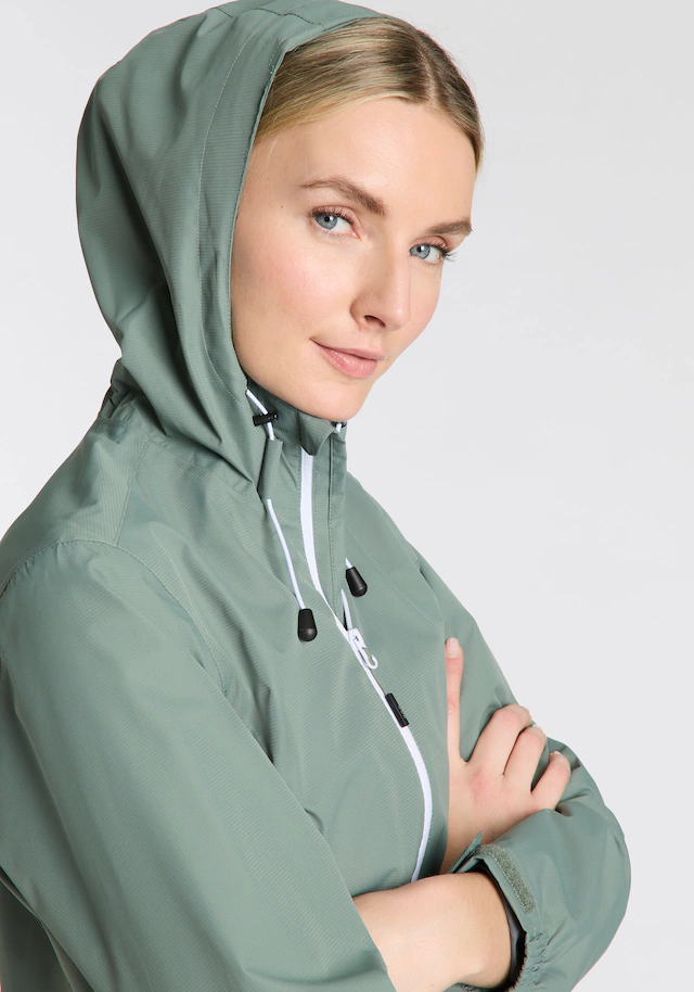 CMP Regenjacke »WOMAN JACKET FIXED HOOD« mit Kapuze mit Kapuze, wasserdicht, winddicht, atmungsaktiv, schnell trocknend