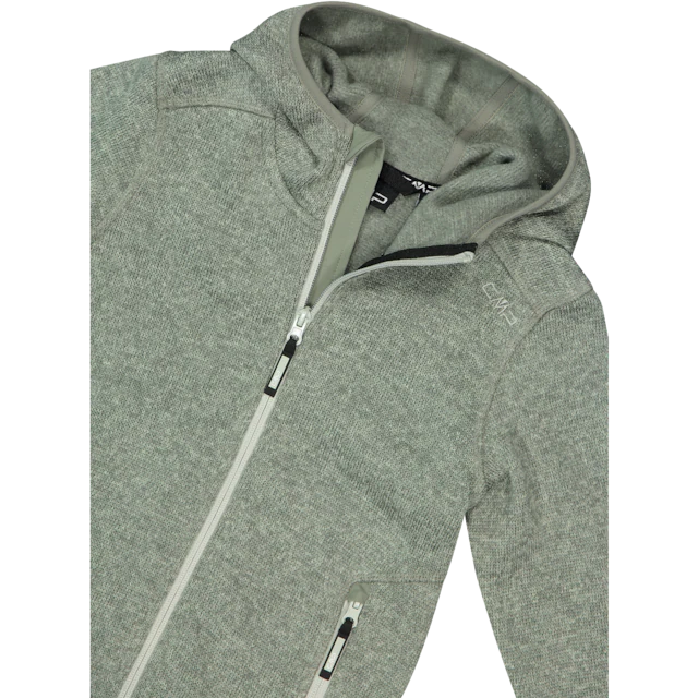 CMP Strickfleecejacke »KID G JACKET FIXED HOOD« mit Kapuze mit Kapuze, wärmeisolierend, windabweisend, wasserabweisend