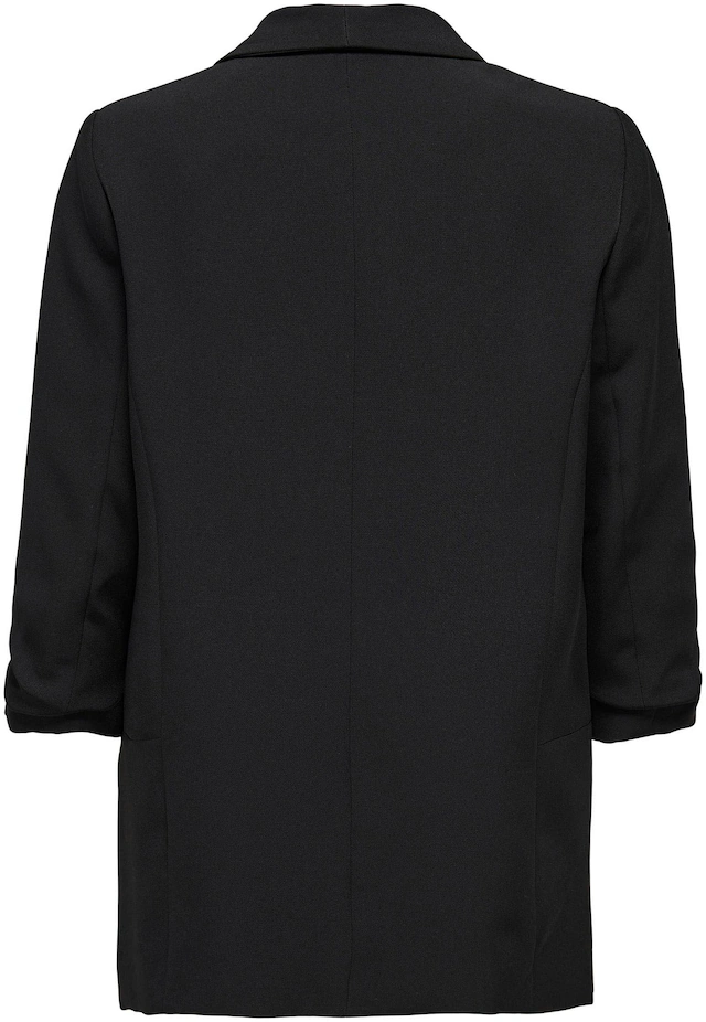 ONLY Kurzblazer »ONLELLA – Femininer Blazer mit 3/4-Ärmeln und Raffung« regular fit, casual, Web, Kunstfaser, V-Ausschnitt
