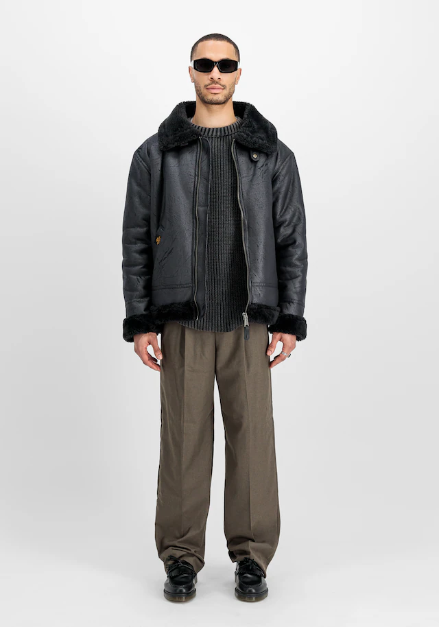 Alpha Industries Lederjacke »B-3 Faux Leather«