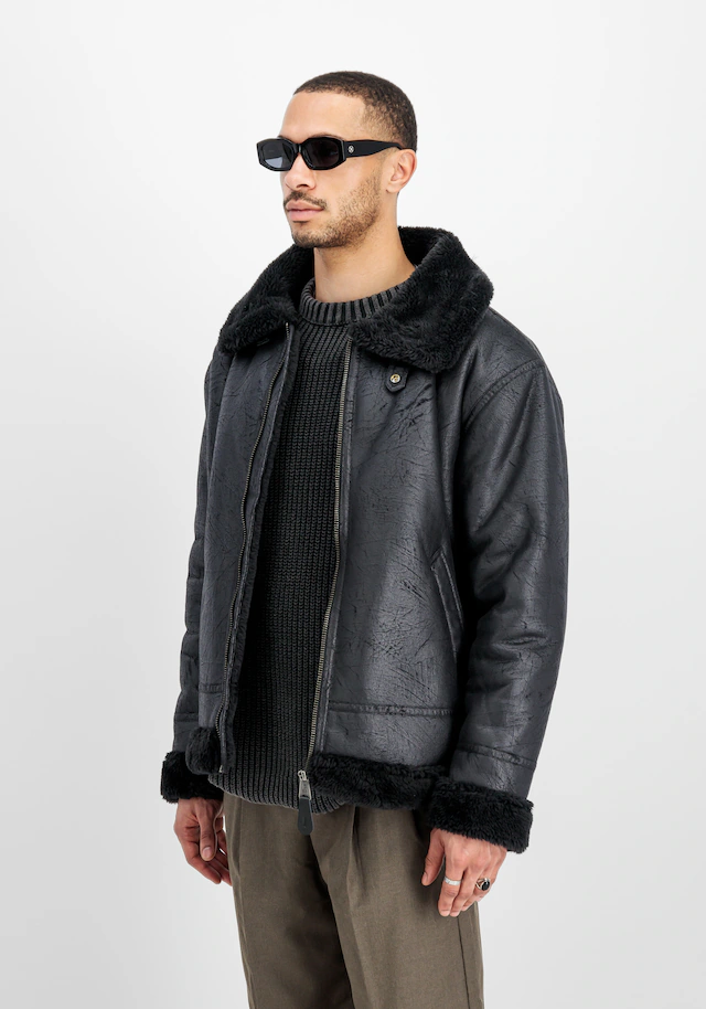 Alpha Industries Lederjacke »B-3 Faux Leather«