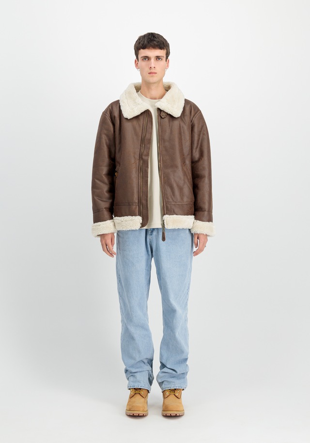 Alpha Industries Lederjacke »B-3 Faux Leather«