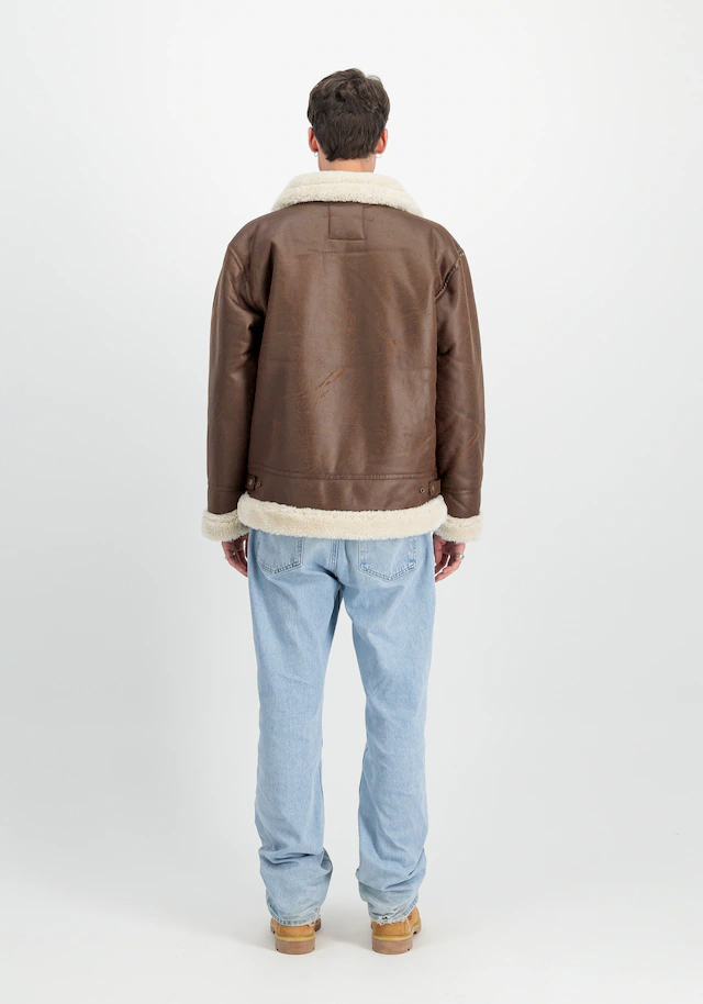 Alpha Industries Lederjacke »B-3 Faux Leather«