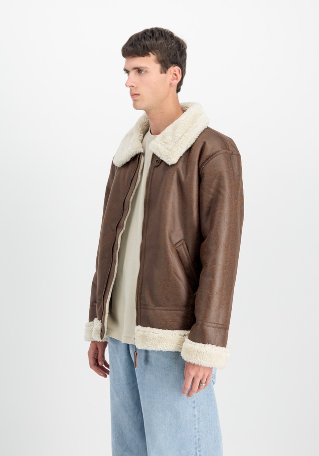 Alpha Industries Lederjacke »B-3 Faux Leather«