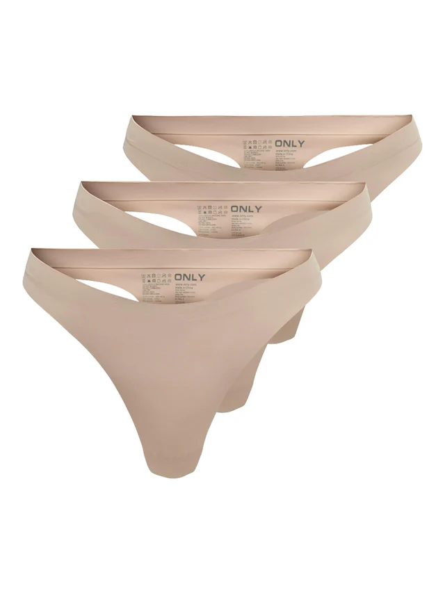 ONLY T-String »ONLTRACY BONDED THONG NOOS 3-PK« Packung, 3 Stk.