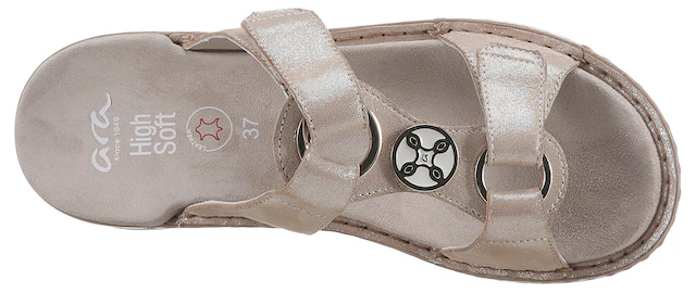 Ara Pantolette »HAWAII« , Keilabsatz, Sommerschuh, Schlupfschuh mit Schmuckelement