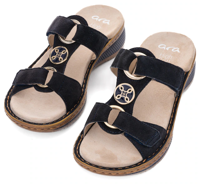 Ara Pantolette »HAWAII« , Keilabsatz, Sommerschuh, Schlupfschuh mit Schmuckelement